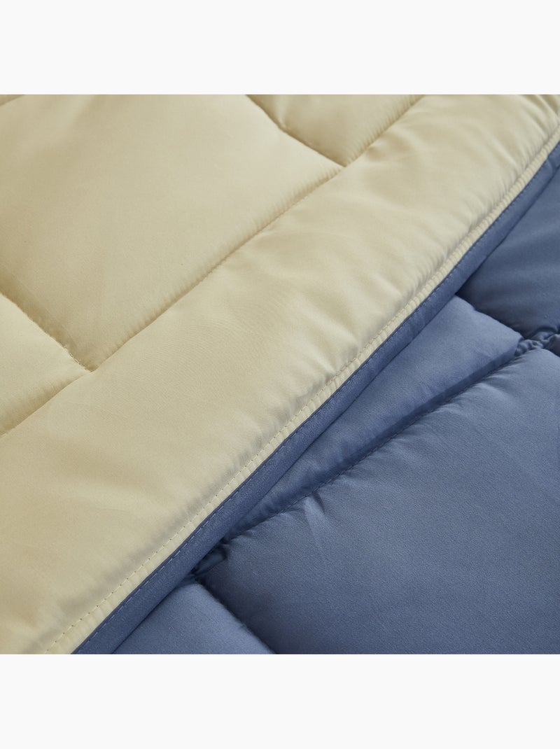 Caldo piumino bicolore in microfibra 400 gr/m2 Blu azzurro - Kiabi