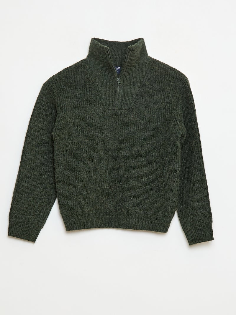 Caldo pull semplice Kaki - Kiabi