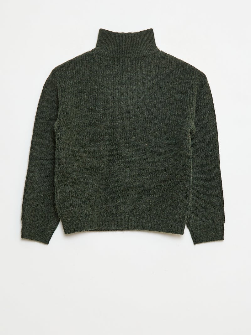 Caldo pull semplice Kaki - Kiabi