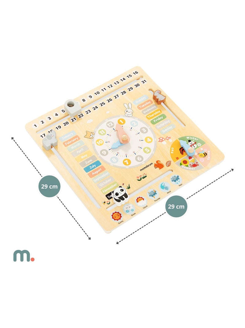 Calendario educativo Montessori legno inglese Mamabrum N/D - Kiabi