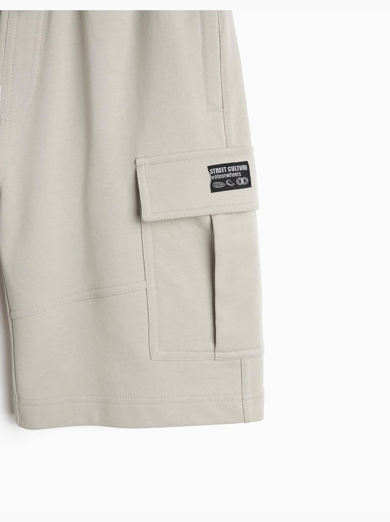Calgões de felpa cargo, mo fashion Grigio - Kiabi