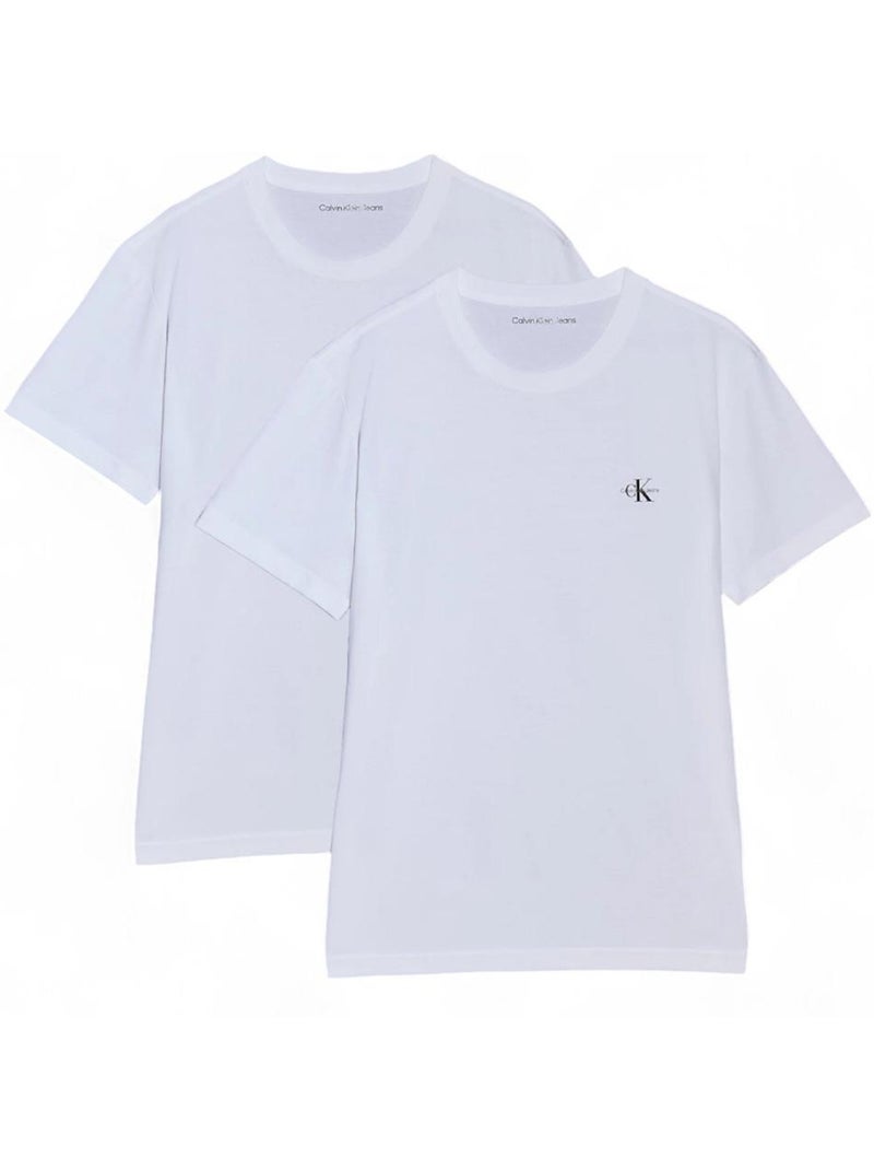 Calvin Klein - Confezione 2 T-shirt da Uomo Bianco - Kiabi
