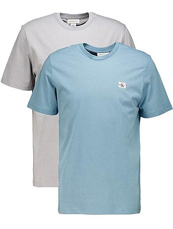 Calvin Klein T-Shirt Uomo (Confezione da 2) - Etichetta Tessuta