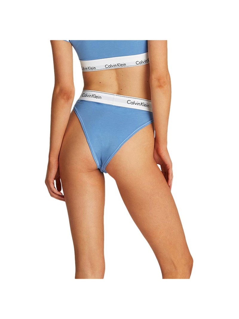 Calvin Klein Jeans Culotte Tanga Donna a Vita Alta Blu - Kiabi