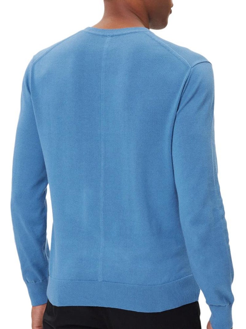 Calvin Klein Jeans Pull Uomo in Cotone Supima Blu - Kiabi