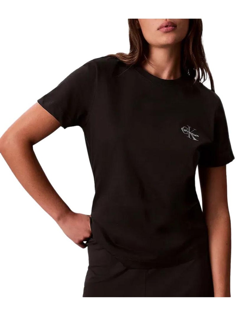 Calvin Klein Jeans T-Shirt Donna Confezione da 2 Nero - Kiabi