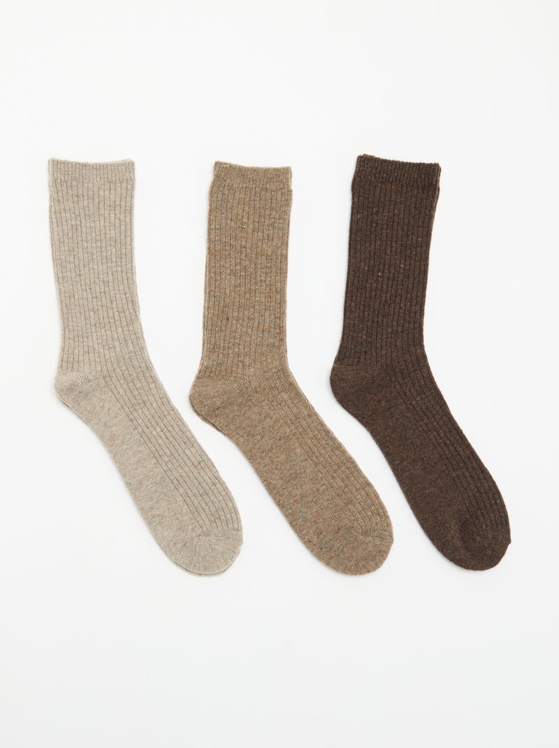 Calze alte Beige - Kiabi