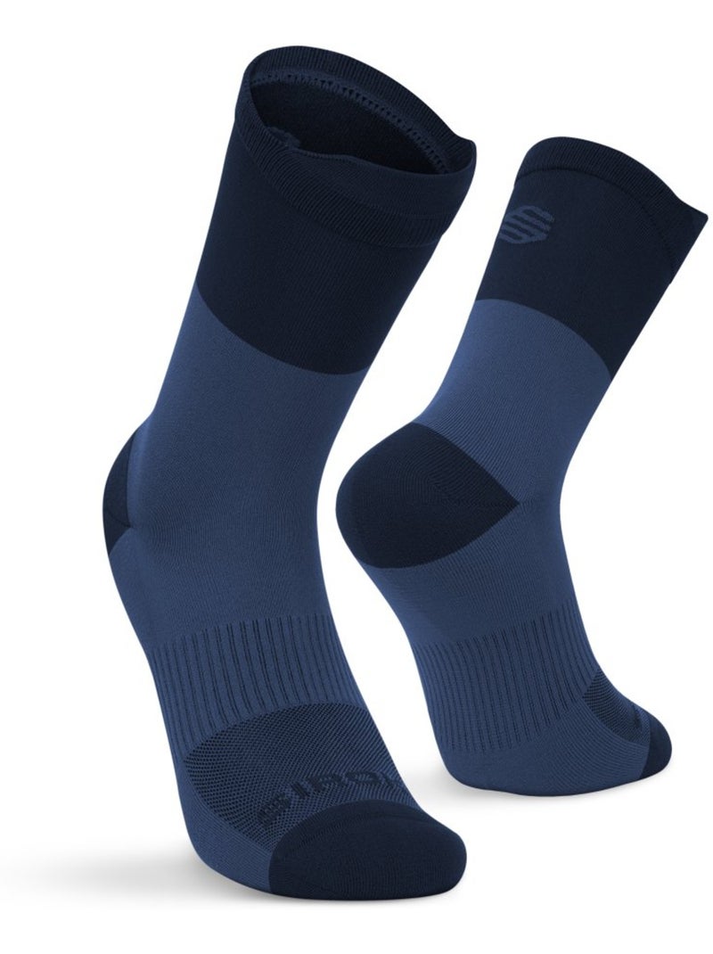 Calze alte da trail running escursionismo uomo e donna pindos Blu - Kiabi