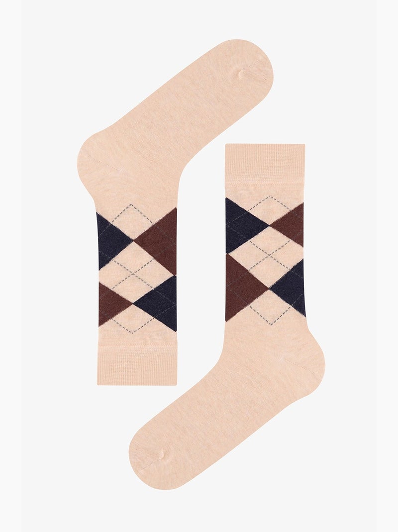 Calze corte a rombi espresso penti Blu Marrone - Kiabi