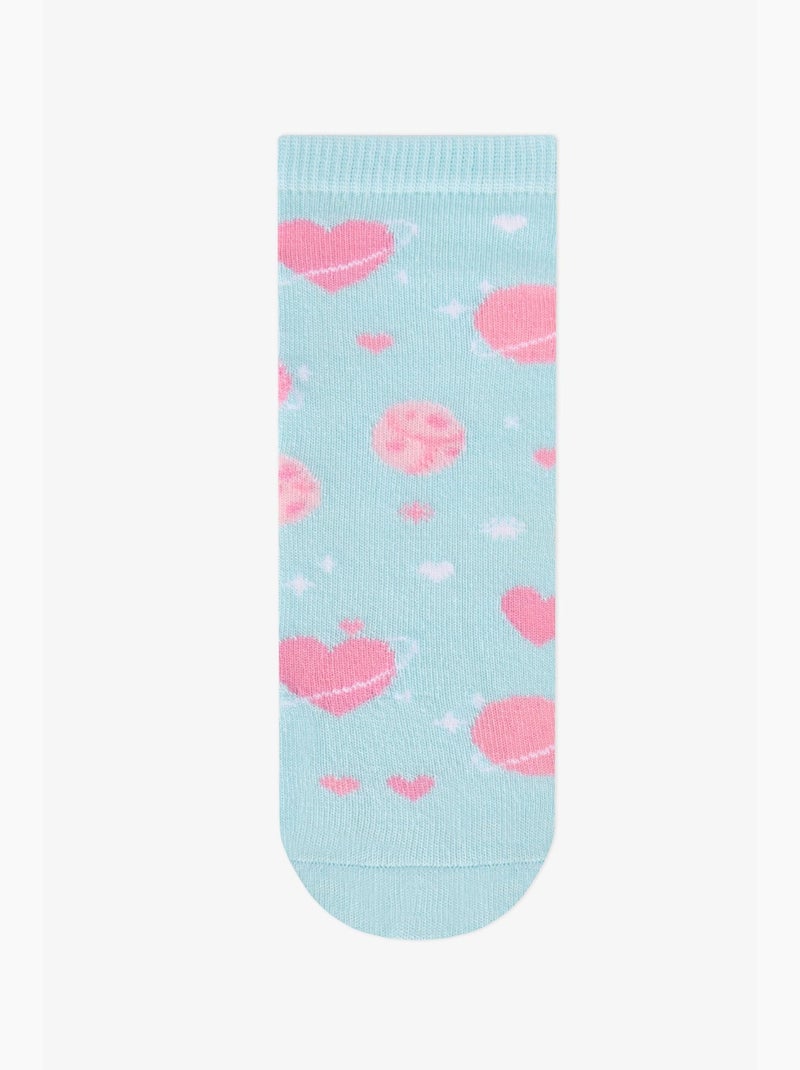 Calze corte bambina 2 paia con motivo caticorn galaxy unicorn penti Blu Rosa Bianco - Kiabi