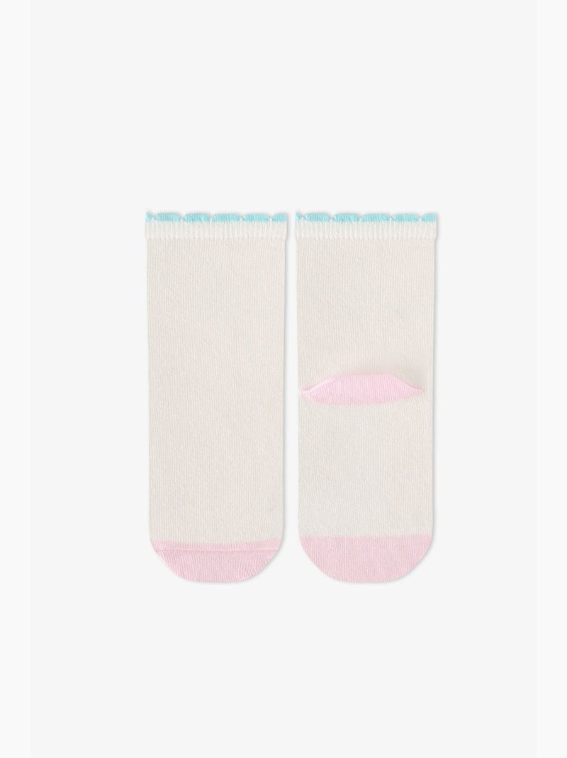 Calze corte bambina unicorn fantasy in cotone, 2 paia penti Lavanda - Kiabi