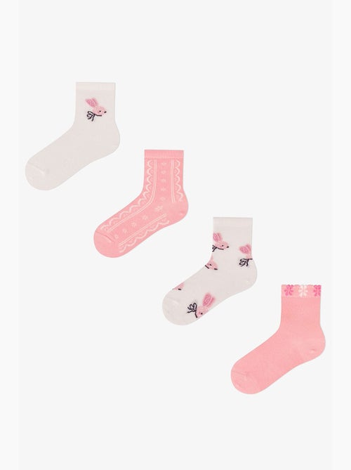 Calze corte doppie bambina con stampa coniglio carrot chase penti - Kiabi