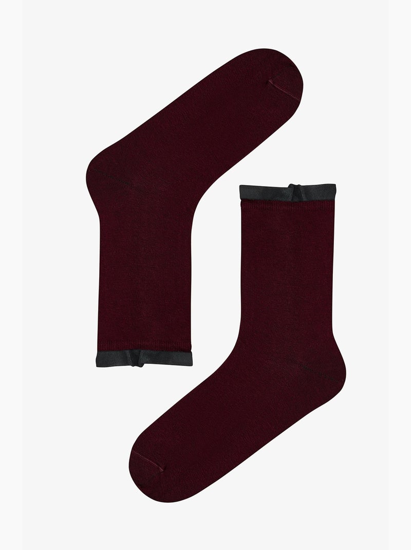 Calze corte doppio paio in tulle e cotone penti Nero Rosso Bianco - Kiabi