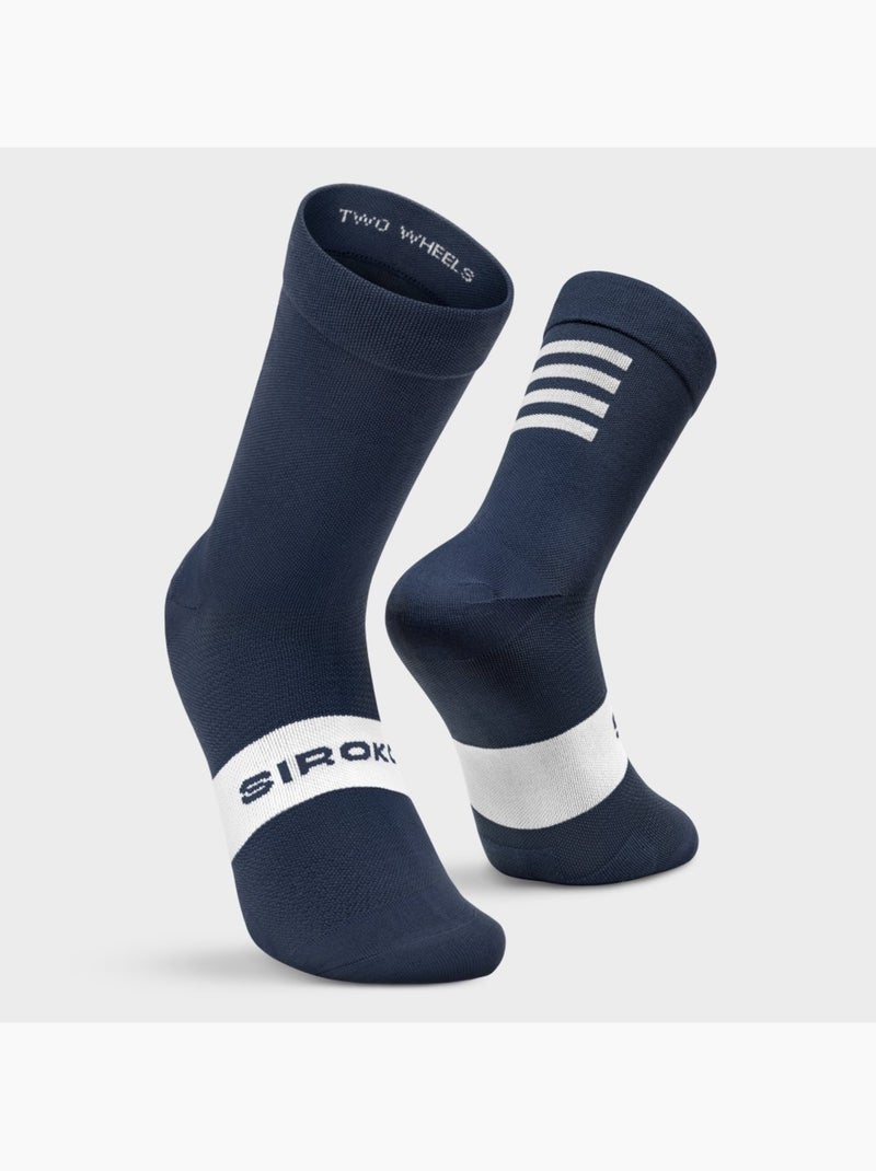 Calze da ciclismo ciclismo uomo e donna s1  ancares Blu marino - Kiabi