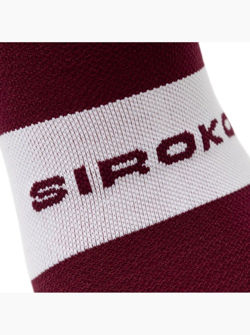 Calze da ciclismo ciclismo uomo e donna s1 burgundy - Kiabi