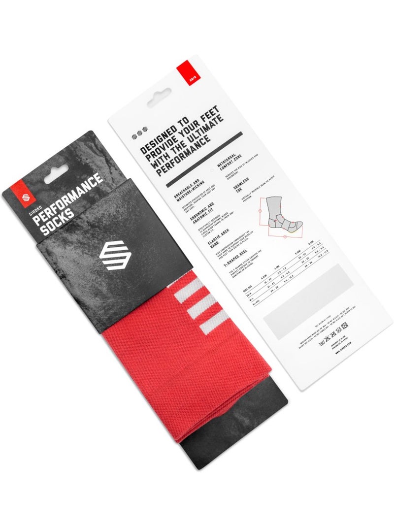 Calze da ciclismo ciclismo uomo e donna s1  flamme rouge Rosso - Kiabi