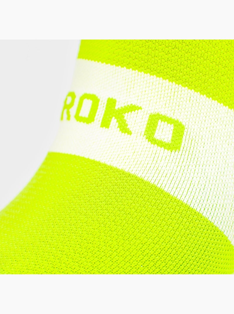 Calze da ciclismo ciclismo uomo e donna s1 fluor montseny Giallo - Kiabi