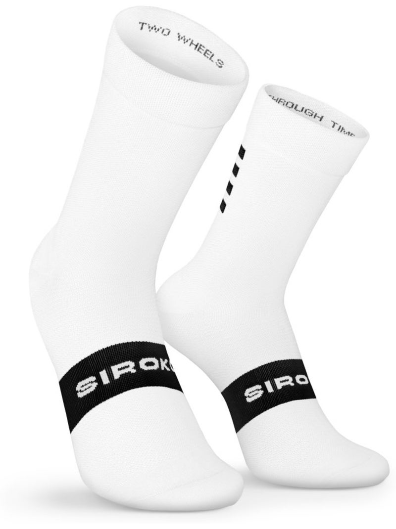 Calze da ciclismo ciclismo uomo e donna s1  gavia Bianco - Kiabi