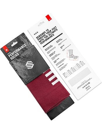 Calze da ciclismo ciclismo uomo e donna s1 maroon volata