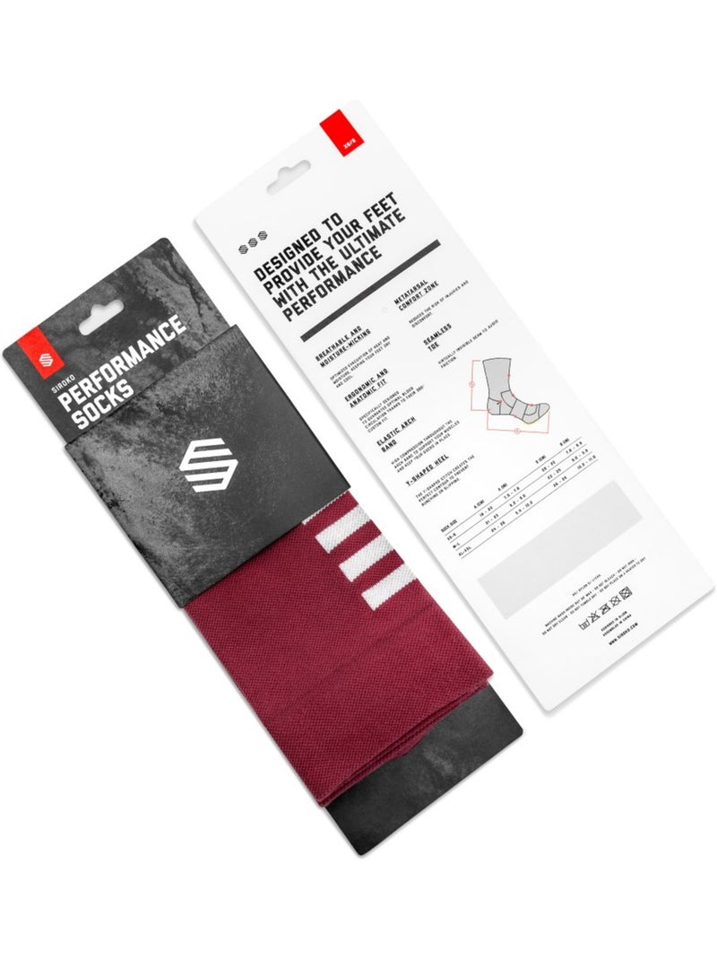 Calze da ciclismo ciclismo uomo e donna s1 maroon volata Rosso mattone - Kiabi