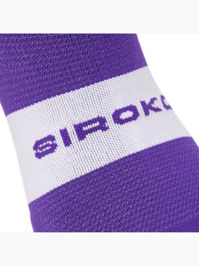 Calze da ciclismo ciclismo uomo e donna s1 Viola - Kiabi