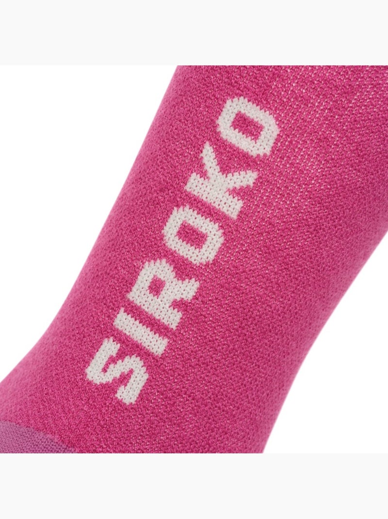 Calze da ciclismo con lana merino ciclismo uomo e donna srx sella Rosa - Kiabi