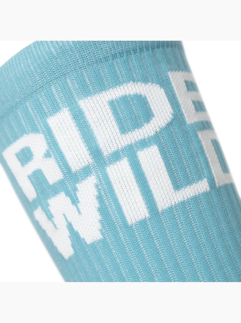 Calze da ciclismo gravel a mezza gamba ciclismo uomo e donna gs2 Blu - Kiabi