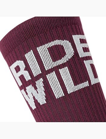 Calze da ciclismo gravel a mezza gamba ciclismo uomo e donna gs2 burgundy