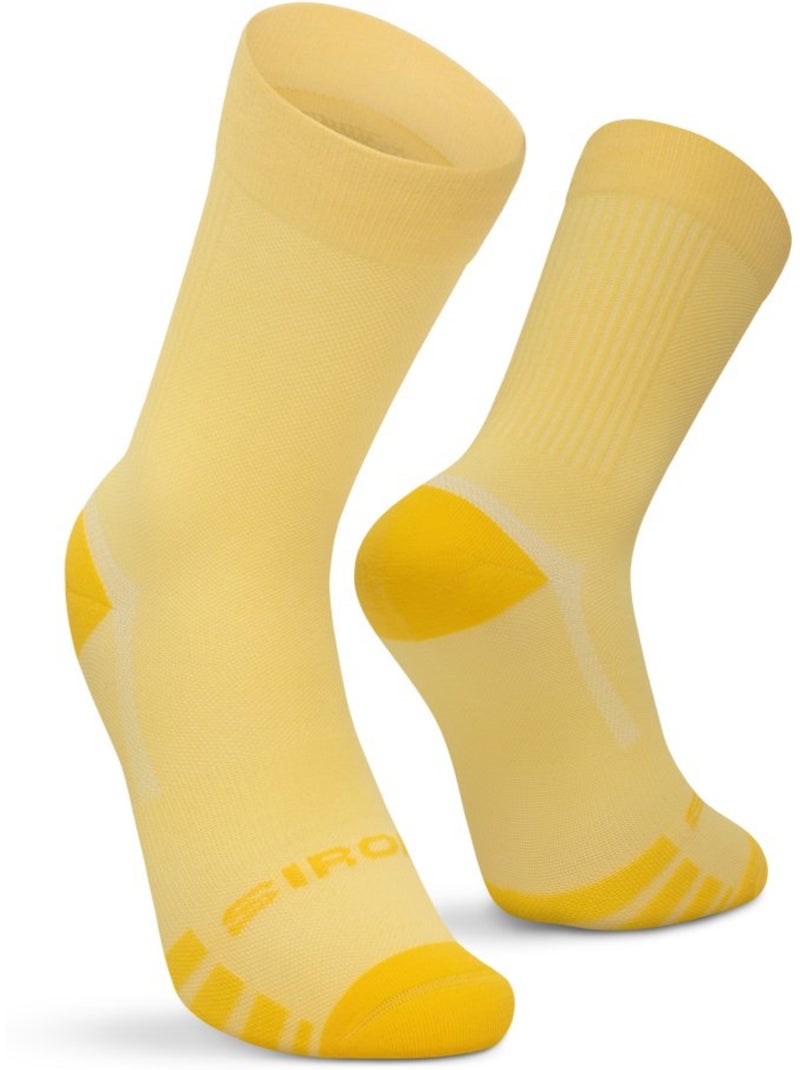 Calze da gravel ciclismo uomo e donna gs1 Giallo - Kiabi