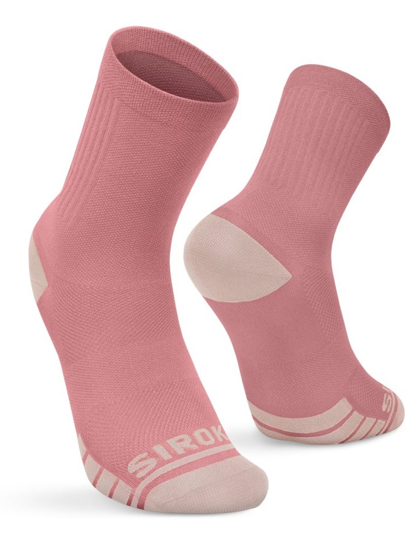 Calze da gravel ciclismo uomo e donna gs1 pink Rosso - Kiabi