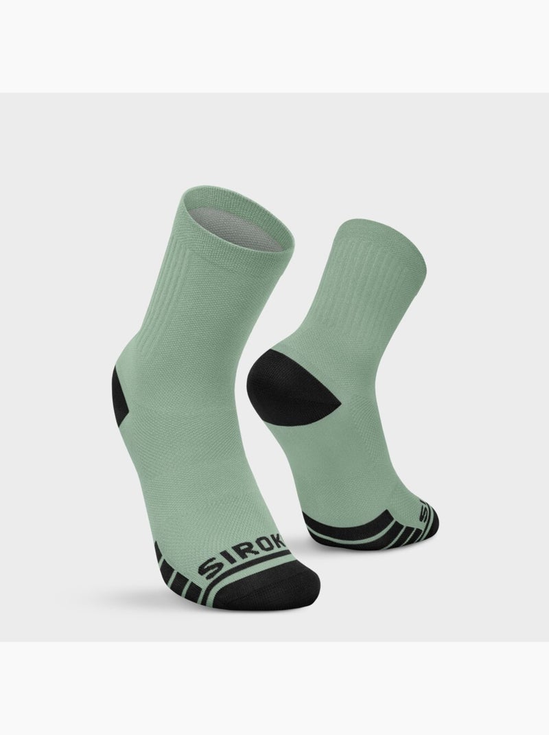 Calze da gravel ciclismo uomo e donna gs1 Verde - Kiabi