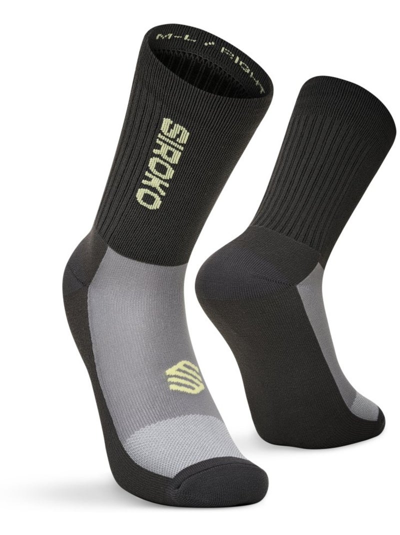 Calze da mtb ciclismo uomo e donna mtb shred gray Bianco Grigio - Kiabi