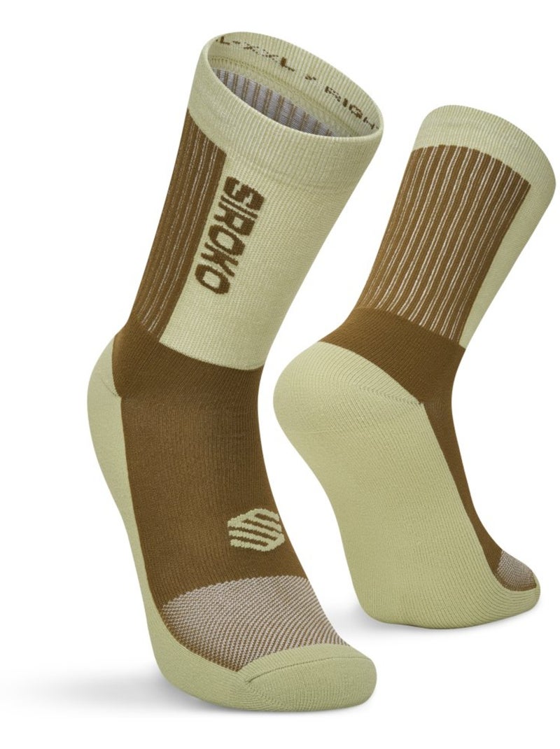 Calze da mtb ciclismo uomo e donna mtb shred matcha Verde - Kiabi