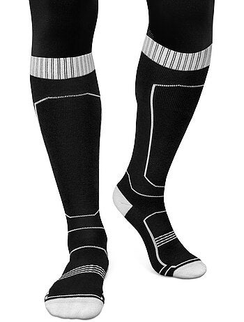 Calze da sci in lana sport invernali uomo e donna srx glide b&w