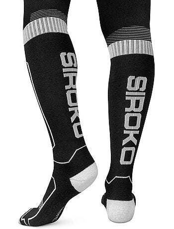 Calze da sci in lana sport invernali uomo e donna srx glide b&w