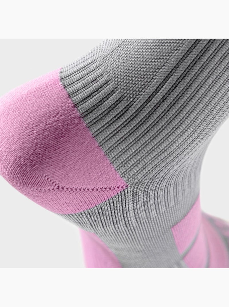 Calze da snowboard sport invernali uomo e donna aoraki powder Bianco Grigio - Kiabi