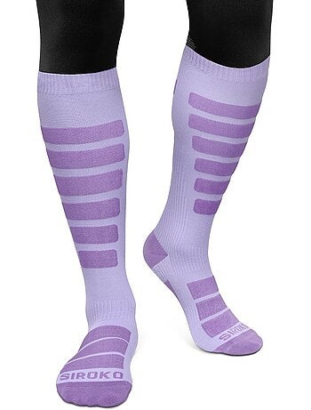Calze da snowboard sport invernali uomo e donna aoraki violet