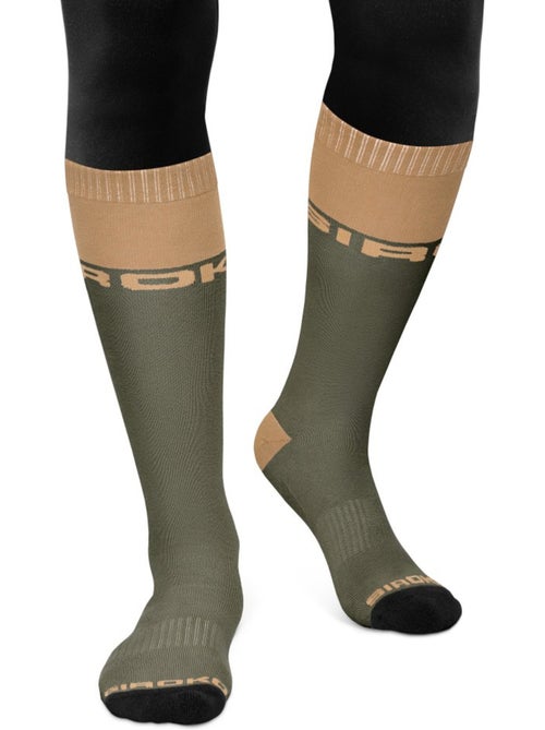 Calze da snowboard uomo e donna fuji olive - Kiabi