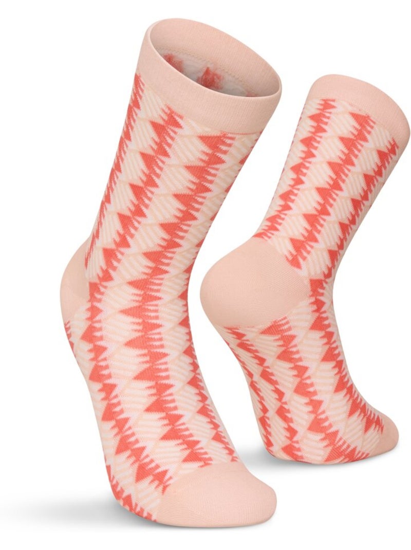 Calze in cotone in confezione da 3 paia lifestyle uomo e donna monogram Rosa - Kiabi