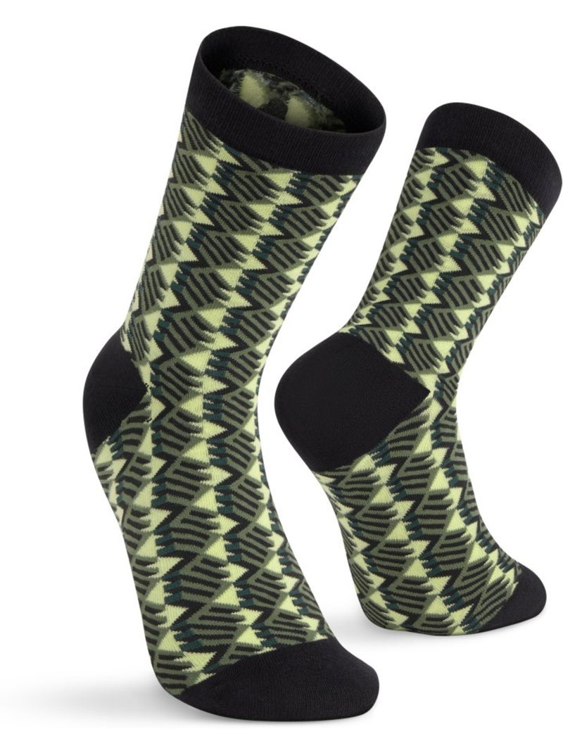 Calze in cotone in confezione da 3 paia lifestyle uomo e donna monogram Verde - Kiabi