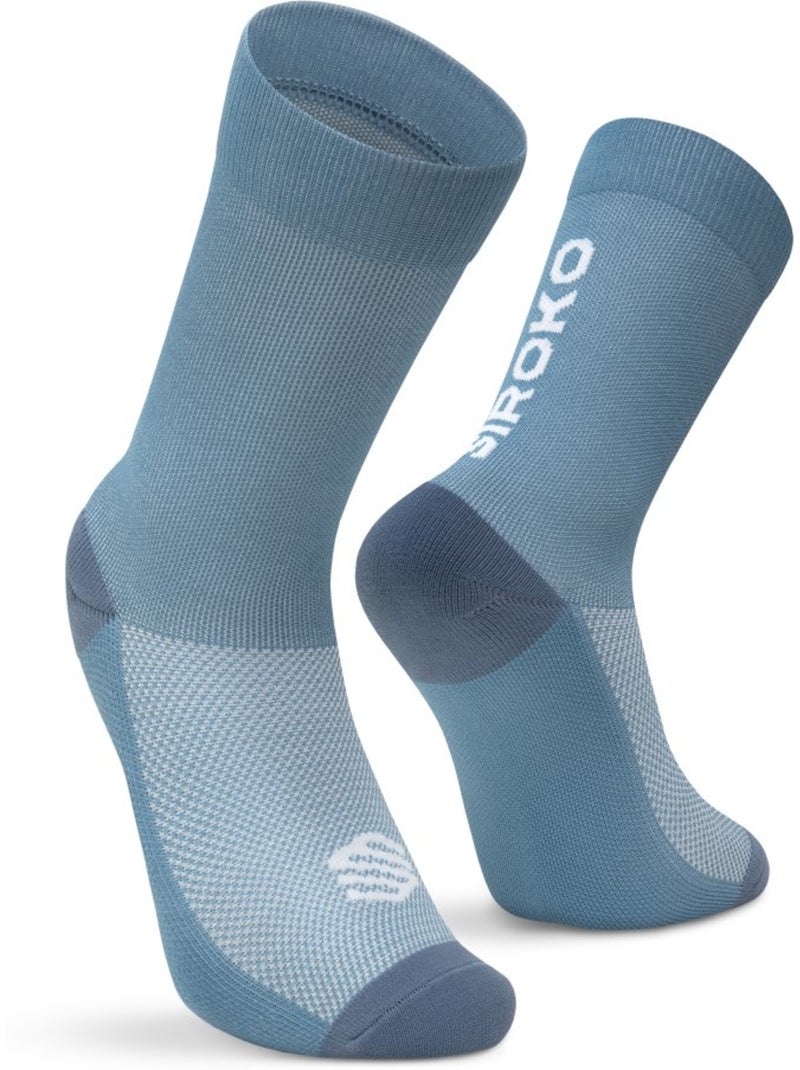 Calze invernali da ciclismo a mezza gamba uomo e donna s3 Blu - Kiabi