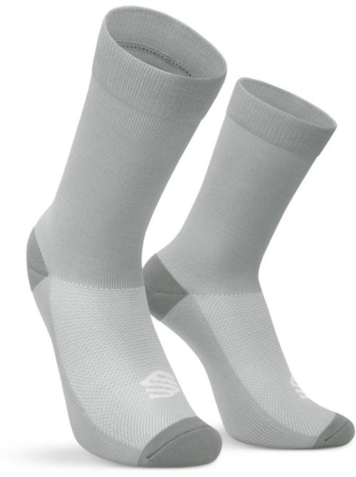 Calze invernali da ciclismo a mezza gamba uomo e donna s3 gray - Kiabi