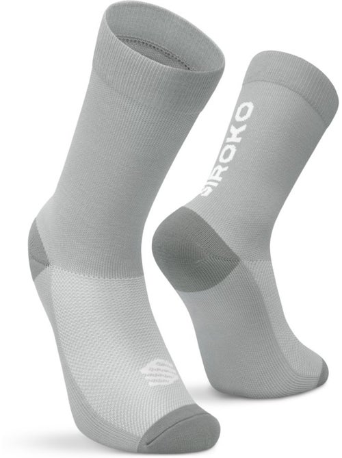 Calze invernali da ciclismo a mezza gamba uomo e donna s3 gray - Kiabi