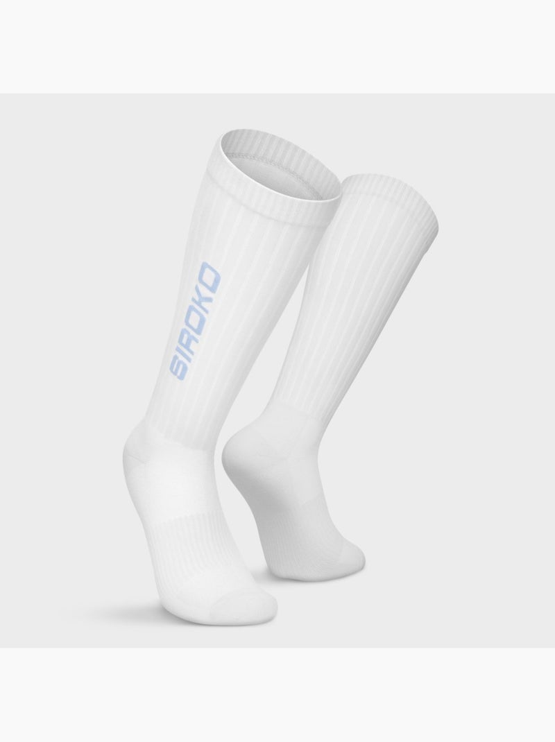 Calze lunghe da tennis tennis uomo e donna tripoints Bianco - Kiabi