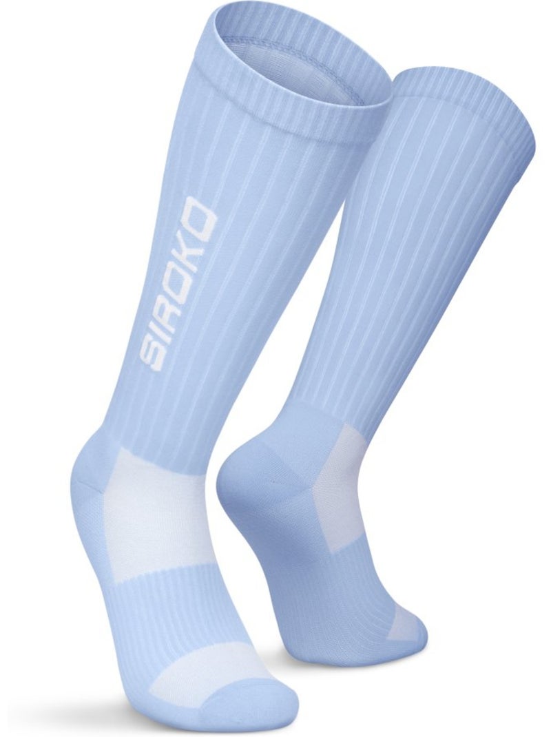 Calze lunghe da tennis tennis uomo e donna tripoints Blu - Kiabi