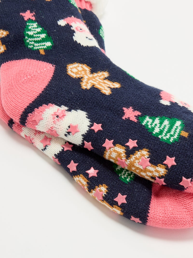 Calze pantofola natalizie Blu - Kiabi