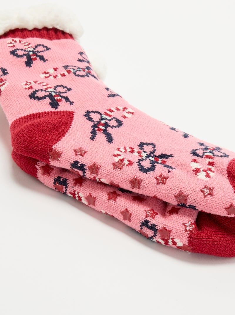 Calze pantofola natalizie Rosa - Kiabi