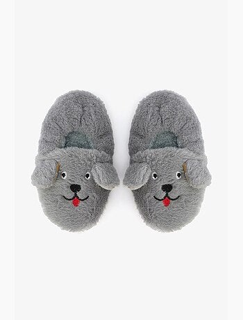 Calze pantofole bambino con ricamo bear e texture morbida penti