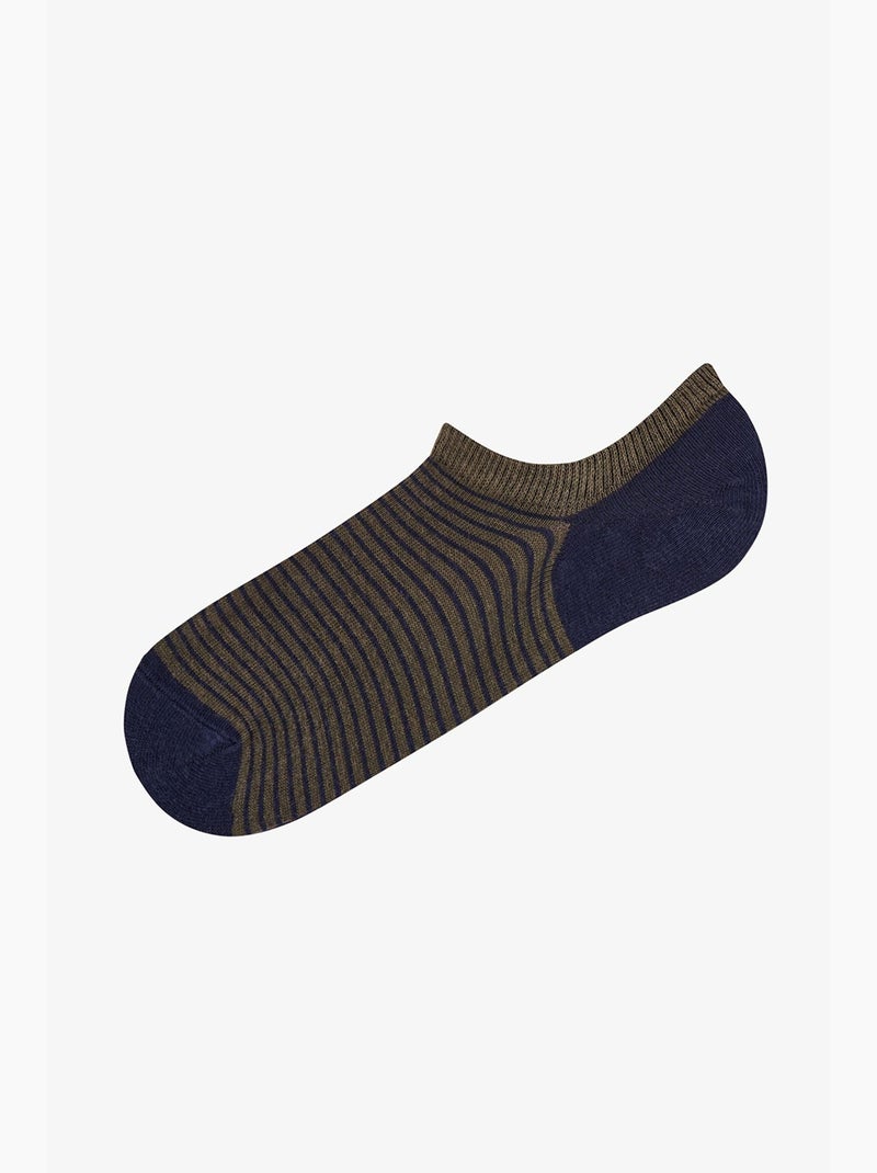 Calze sneaker da uomo a righe below surface, paio penti Blu/Rosso/Verde - Kiabi