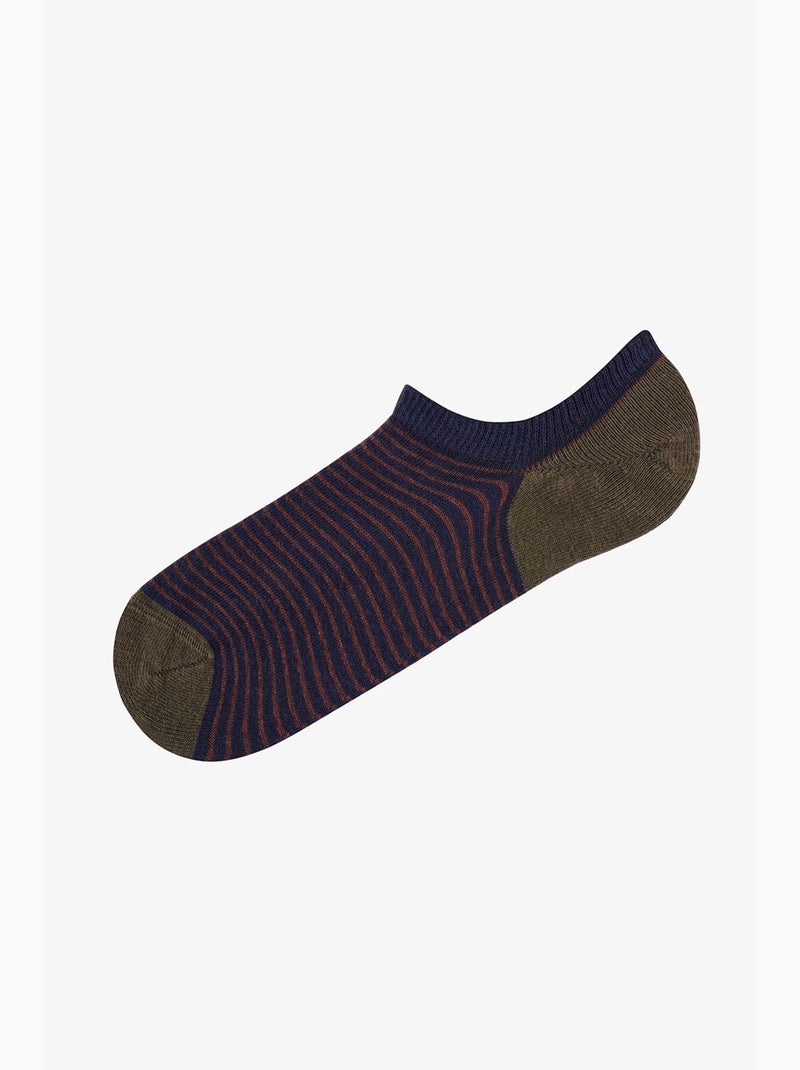Calze sneaker da uomo a righe below surface, paio penti Blu/Rosso/Verde - Kiabi